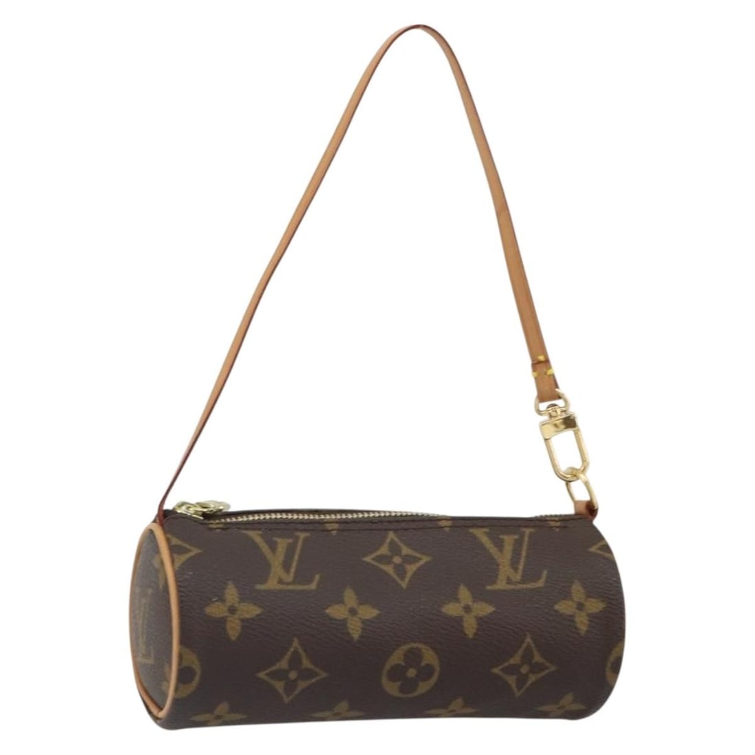 Louis Vuitton Papillon Pochette Brown Canvas Mini Bag: Louis Vuitton Papillon Pochette Brown Canvas Mini Bag This Louis Vuitton Papillon Pochette features the iconic monogram canvas in a brown color, designed for women. The compact pouch is crafted in Fra
