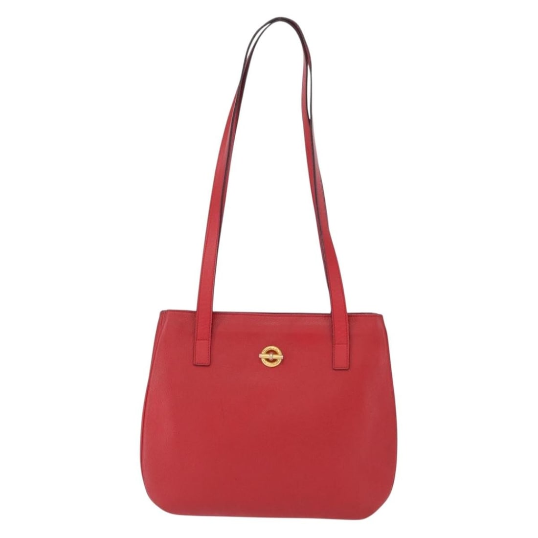 Celine Red Leather Vintage Shoulder Bag for Women Italy: Celine Red Leather Vintage Shoulder Bag for Women Italy This Celine vintage shoulder bag is crafted from red leather and designed for women. It features a classic silhouette with a shoulder strap and