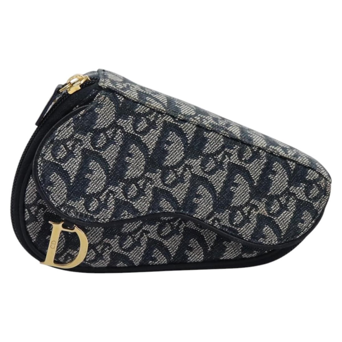 Dior Saddle Diorissimo Navy Canvas Vintage Coin Purse from Spain (1 of 18)