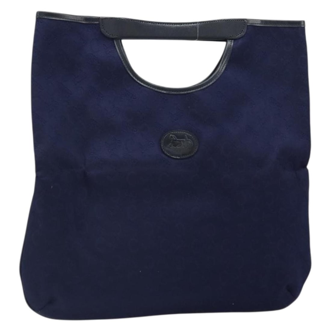 Celine Sulky Navy Canvas Handbag with 15.7 Inch Height: Celine Sulky Navy Canvas Handbag with 15.7 Inch Height This CELINE C Sulky hand bag features a navy canvas exterior and is crafted in Japan. The bag shows signs of heavy use, including rubbing, stains