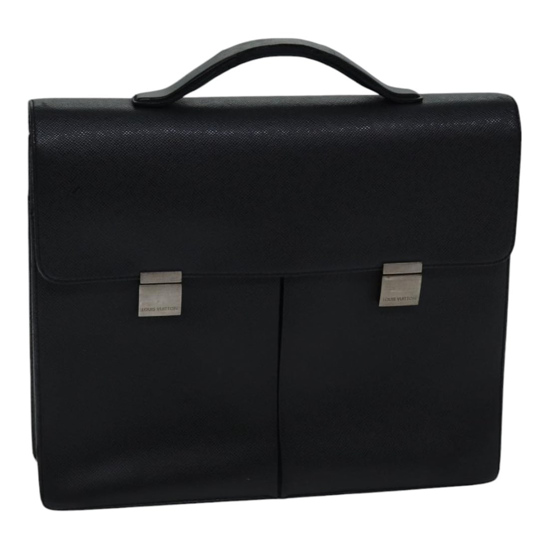 Louis Vuitton Kazan Taiga Leather Ardoise Business Bag M30802: Louis Vuitton Kazan Taiga Leather Ardoise Business Bag M30802 This Louis Vuitton Taiga Serviette Kazan business bag in Ardoise is crafted from Taiga leather and features a structured, spacious silhoue