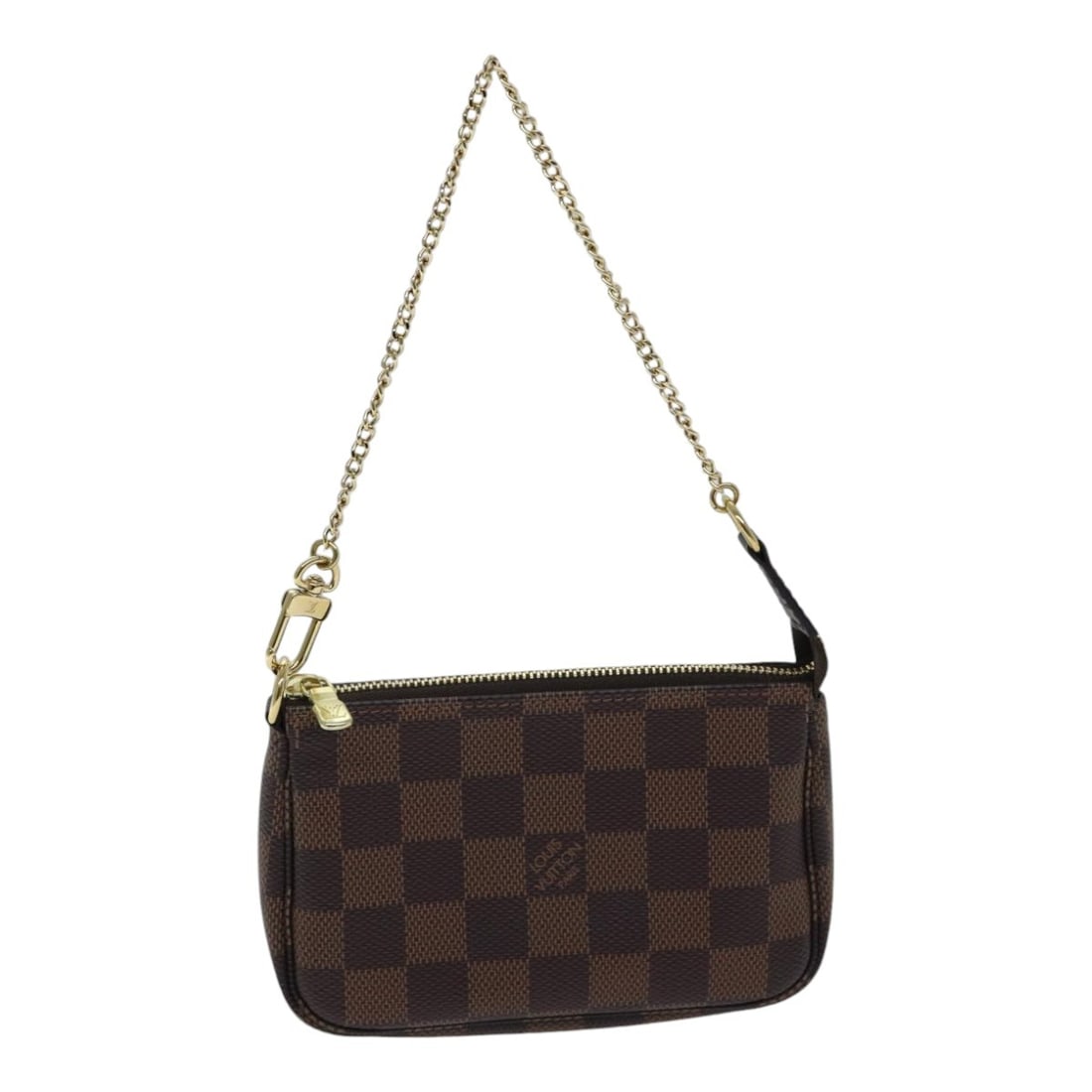 Louis Vuitton Mini Pochette Damier Ebene Canvas Accessory Pouch N58009 (1 of 18)