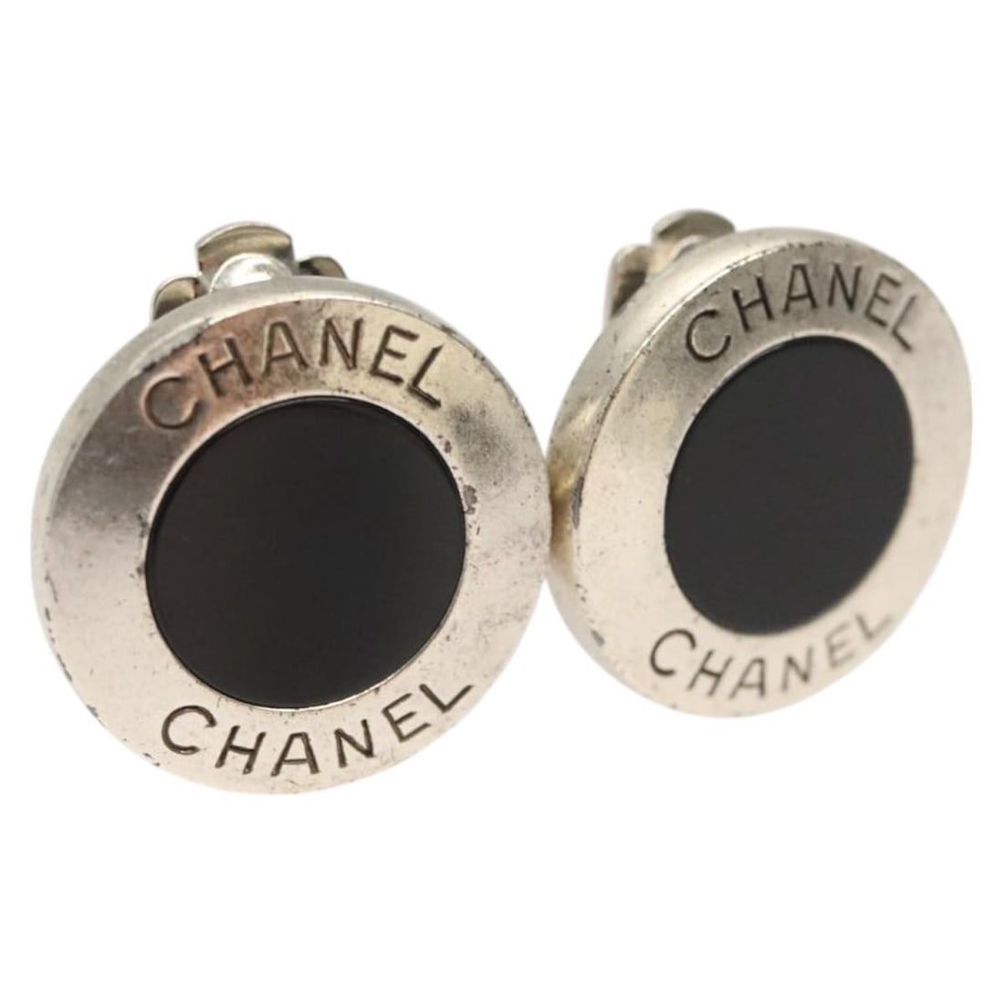 Silver Metal Earring with CC Logo by CHANEL Women's French Jewelry (1 of 16)