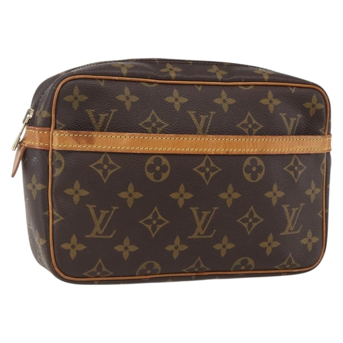 Monogram Canvas Compiegne 23 Clutch Purse by Louis Vuitton M51847: Monogram Canvas Compiegne 23 Clutch Purse by Louis Vuitton M51847 This is a Louis Vuitton Compiegne 23 clutch bag in the iconic Monogram Canvas. The bag is made in France and features a classic monogr