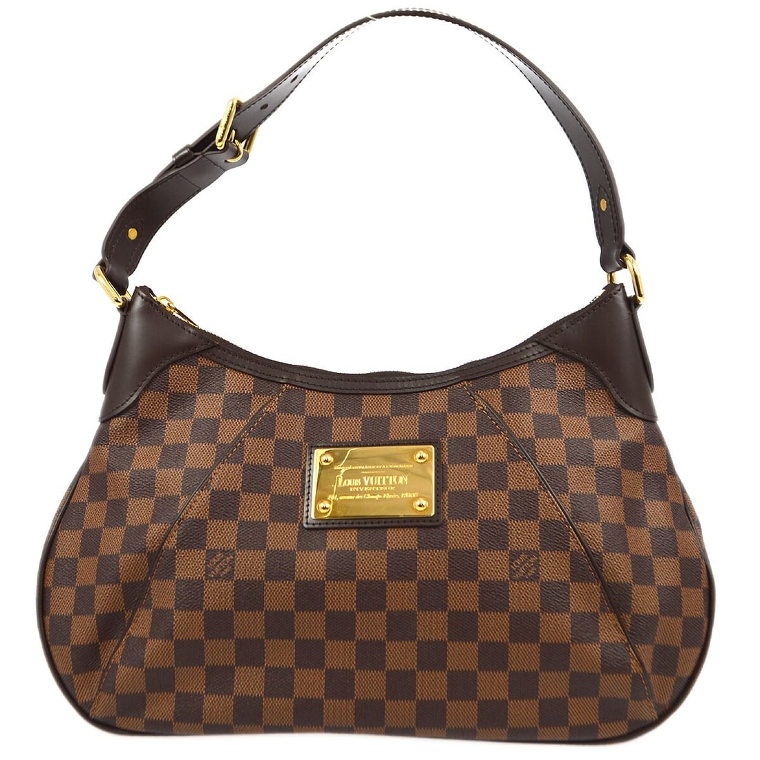Louis Vuitton Damier Canvas Thames Brown Shoulder Bag (1 of 9)