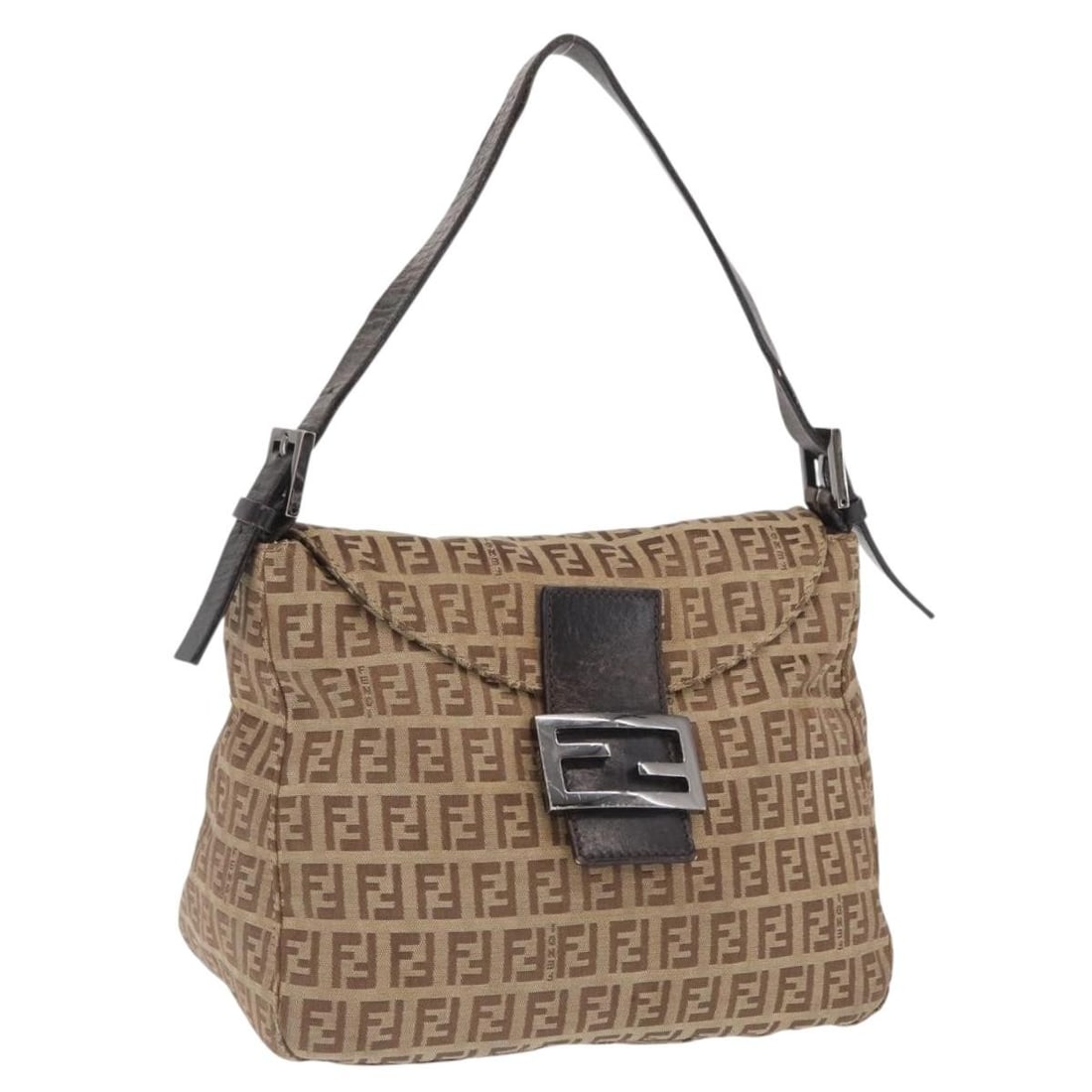 Fendi Zucchino Canvas Beige Silver Women's Handbag Italy: Fendi Zucchino Canvas Beige Silver Women's Handbag Italy This FENDI Zucchino Canvas handbag features a beige and silver color scheme and is crafted from signature Zucchino canvas. Designed for women,