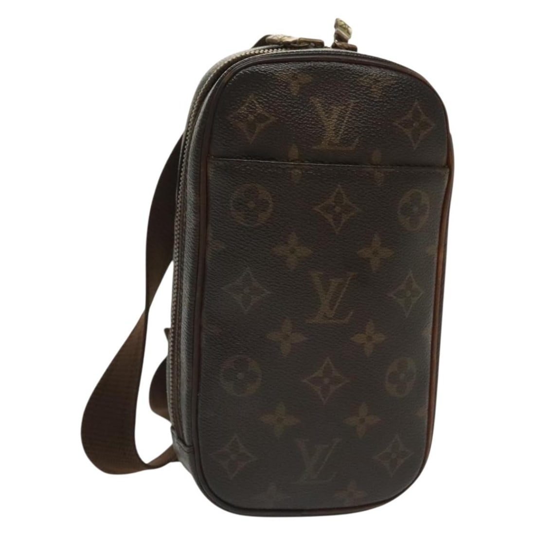 Louis Vuitton Monogram Pochette Gange Shoulder Bag M51870 Auth: Louis Vuitton Monogram Pochette Gange Shoulder Bag M51870 Auth This LOUIS VUITTON Monogram Pochette Gange Shoulder Bag (Model M51870) showcases the iconic Monogram Canvas material, making it a timeles