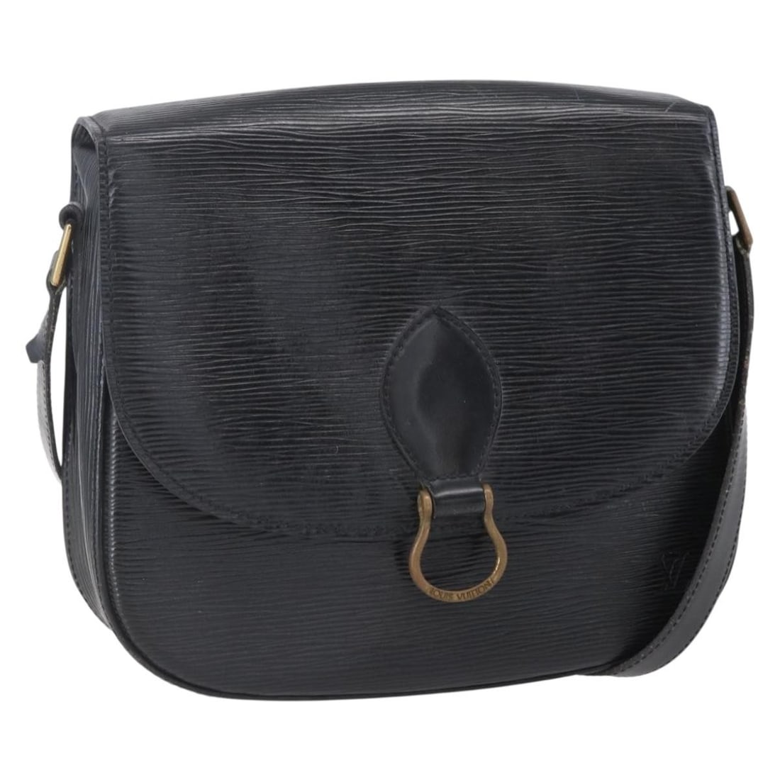 LOUIS VUITTON Epi Saint Cloud GM Shoulder Bag Black M52192 (1 of 18)