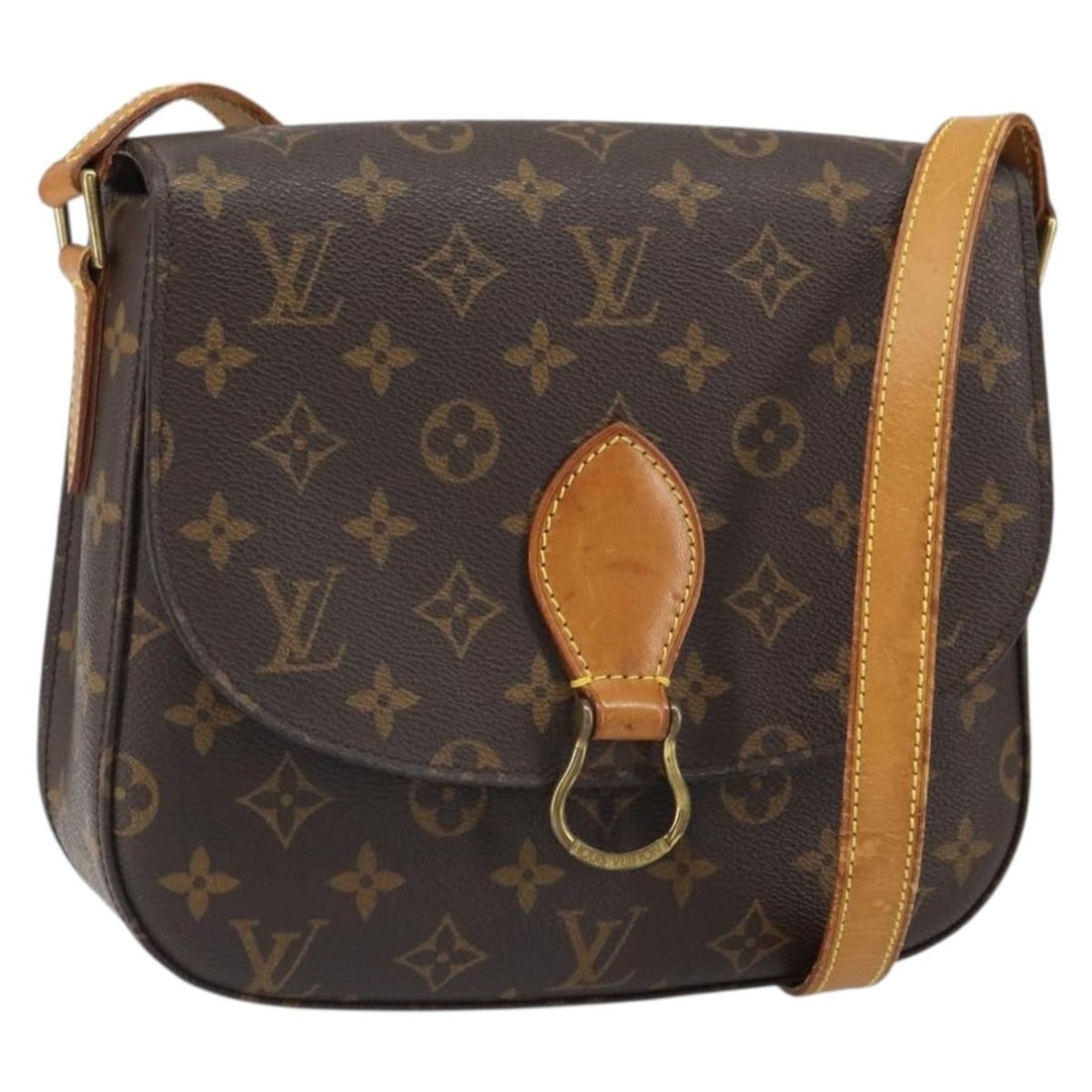 Monogram Canvas Saint Cloud GM Shoulder Bag by Louis Vuitton M51242: Monogram Canvas Saint Cloud GM Shoulder Bag by Louis Vuitton M51242 This is a Louis Vuitton Monogram Saint Cloud GM shoulder bag crafted from monogram canvas. The bag features an adjustable shoulder s