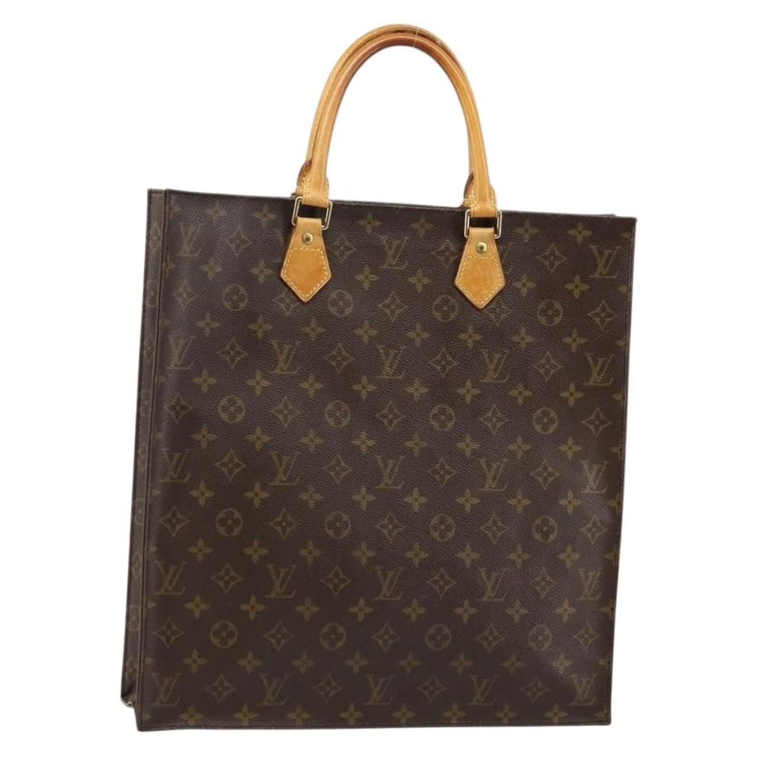 LOUIS VUITTON Monogram Sac Plat Hand Bag M51140 Made in France: LOUIS VUITTON Monogram Sac Plat Hand Bag M51140 Made in France This authentic LOUIS VUITTON Monogram Sac Plat Hand Bag (Model: M51140) showcases the iconic Monogram Canvas, a signature of the brand kn