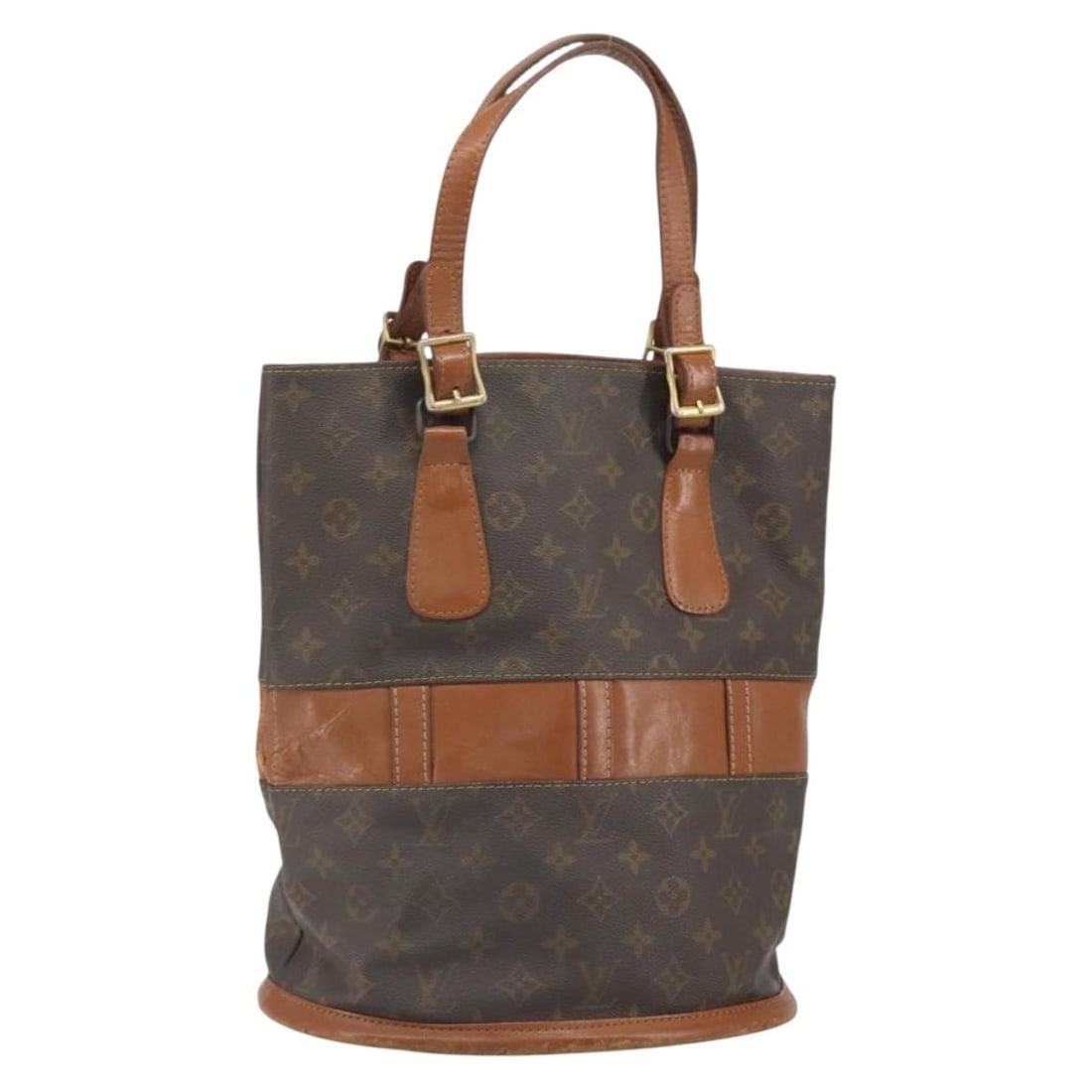 Louis Vuitton Bucket GM Monogram Canvas Shoulder Bag USA Exclusive T42236: Louis Vuitton Bucket GM Monogram Canvas Shoulder Bag USA Exclusive T42236 This is a Louis Vuitton Monogram Bucket GM shoulder bag from the USA limited series. Crafted from signature monogram canvas, t