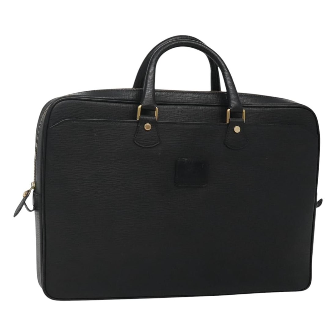 Black Leather Burberry Women's Business Tote Bag 16.5in x 11.4in: Black Leather Burberry Women's Business Tote Bag 16.5in x 11.4in This Burberry business bag is crafted from black leather and designed for women. The bag features a spacious interior, dual top handles