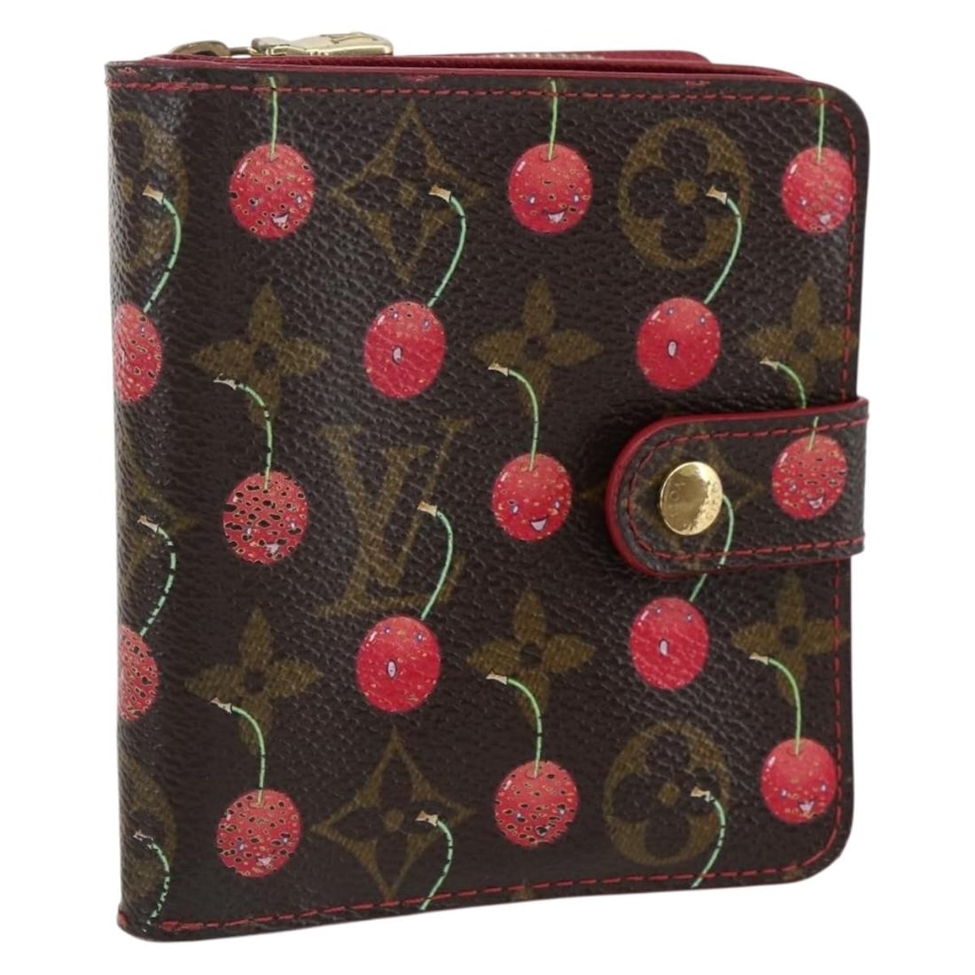 Louis Vuitton Monogram Cherry Blossom Canvas M95005 Bifold Women's Wallet (1 of 18)