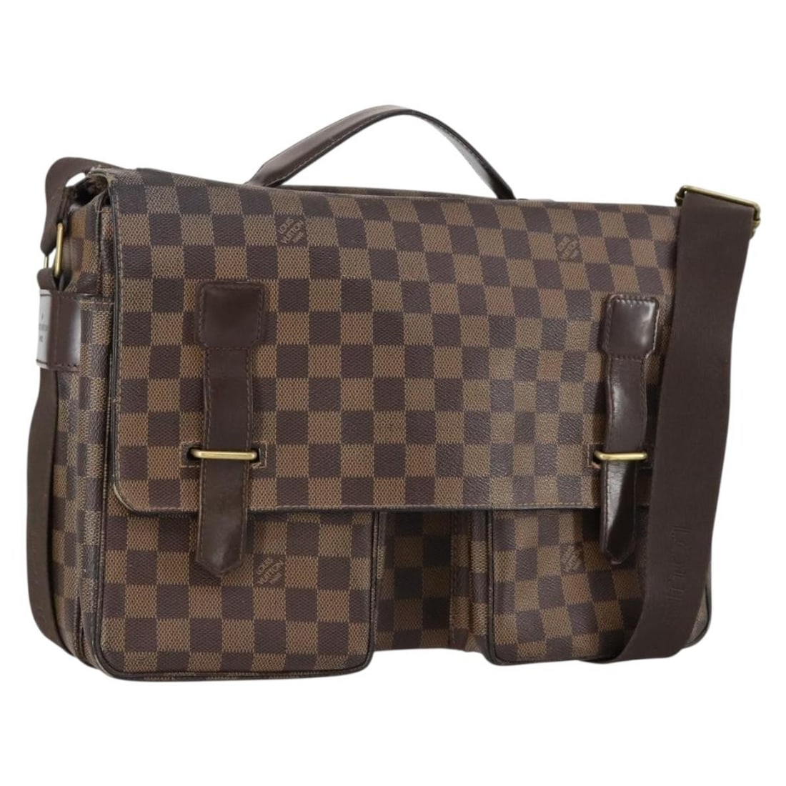 LOUIS VUITTON Damier Ebene Broadway Shoulder Bag N42270 Authentic (1 of 18)