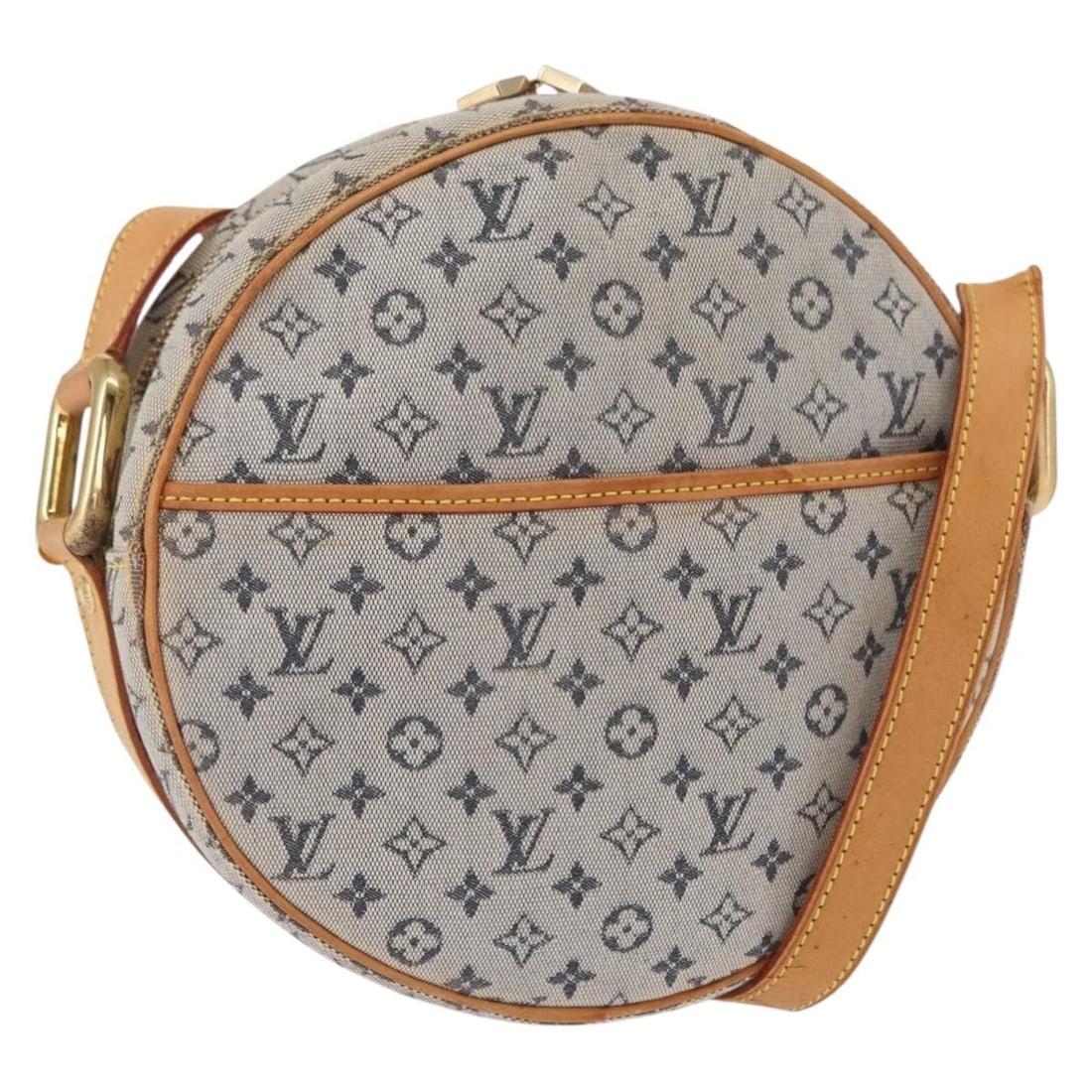 LOUIS VUITTON Monogram Mini Jeanne GM Shoulder Bag Blue M92000 Authentic (1 of 18)