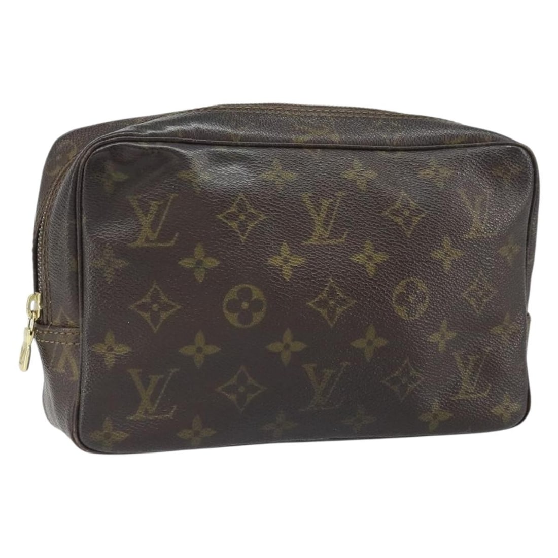 Louis Vuitton Monogram Canvas Clutch Bag M47524 23cm Made in France: Louis Vuitton Monogram Canvas Clutch Bag M47524 23cm Made in France This Louis Vuitton Monogram Trousse Toilette 23 clutch bag features classic monogram canvas construction and a compact design. Made