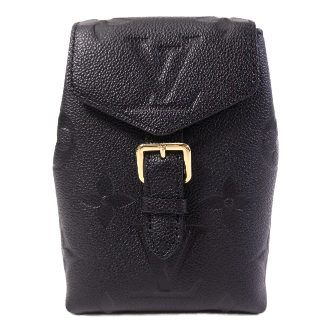 Louis Vuitton Tiny Backpack Monogram Empreinte Black Calfskin Gold Hardware M80596: Louis Vuitton Tiny Backpack Monogram Empreinte Black Calfskin Gold Hardware M80596 This Louis Vuitton Tiny Backpack M80596 features the classic Monogram Empreinte design in black calfskin leather. The