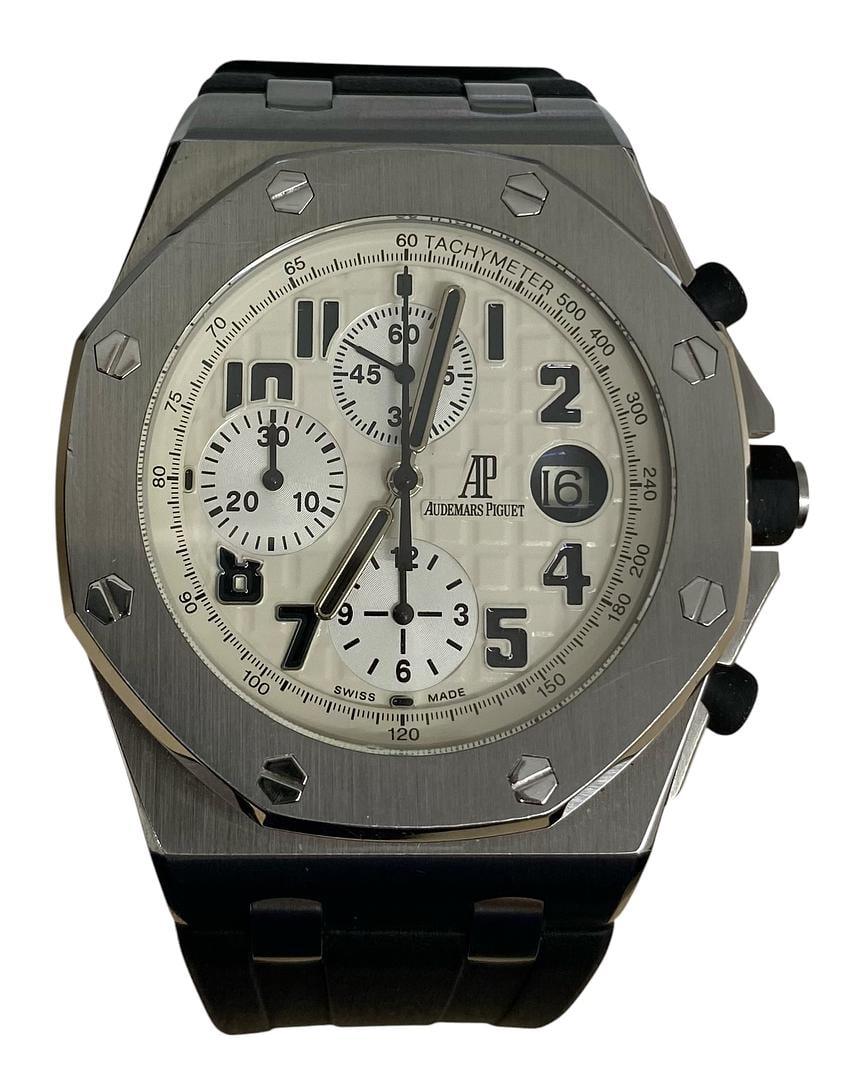 Royal Oak Offshore Safari 26170ST White Dial Rubber Strap with Papers 2011 (1 of 4)
