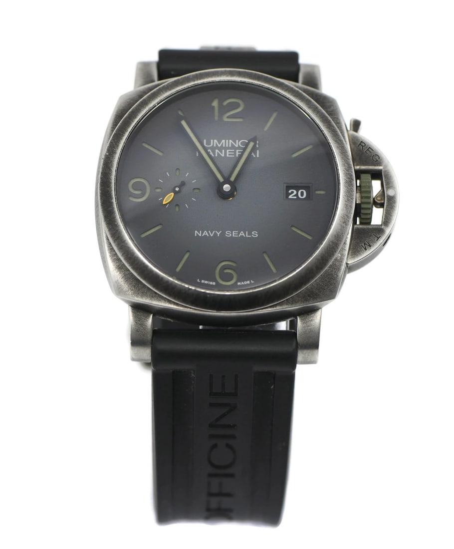Panerai Luminor Marina PAM01412 44mm Stainless Steel Watch with Box and Papers (1 of 6)