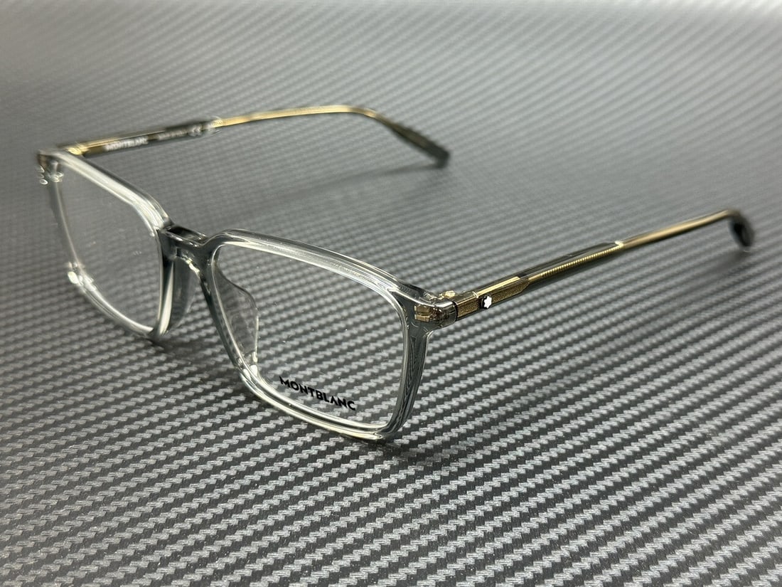 Montblanc MB0293OA 004 Grey Transparent Men's Eyeglasses with Authenticity Certificate (1 of 4)