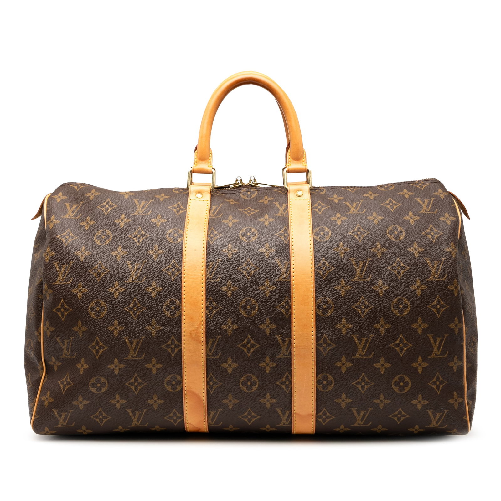 Louis Vuitton Monogram Keepall 45 Bag with Vachetta Trim (1 of 8)