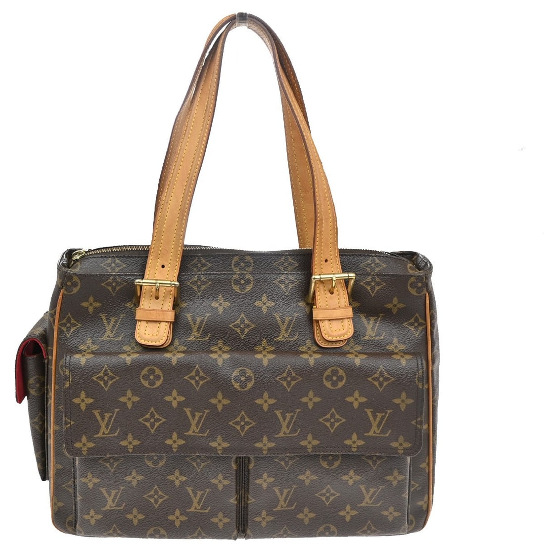 Multipli Cite Canvas Handbag by Louis Vuitton for Women: Multipli Cite Canvas Handbag by Louis Vuitton for Women This Louis Vuitton Multipli Cite handbag features the classic brown monogram canvas design, crafted for women. It offers ample space with dimens