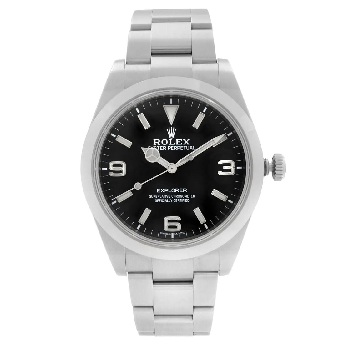 Rolex Explorer 214270 Automatic 39mm Black Dial Stainless Steel Men's Watch (1 of 6)