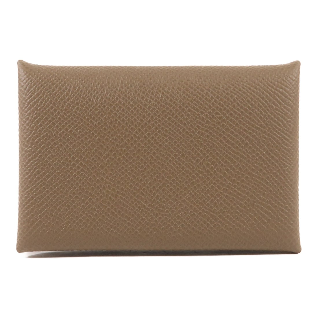 HERMES Calvi Card Case Epsom Leather Gray PHW (1 of 13)