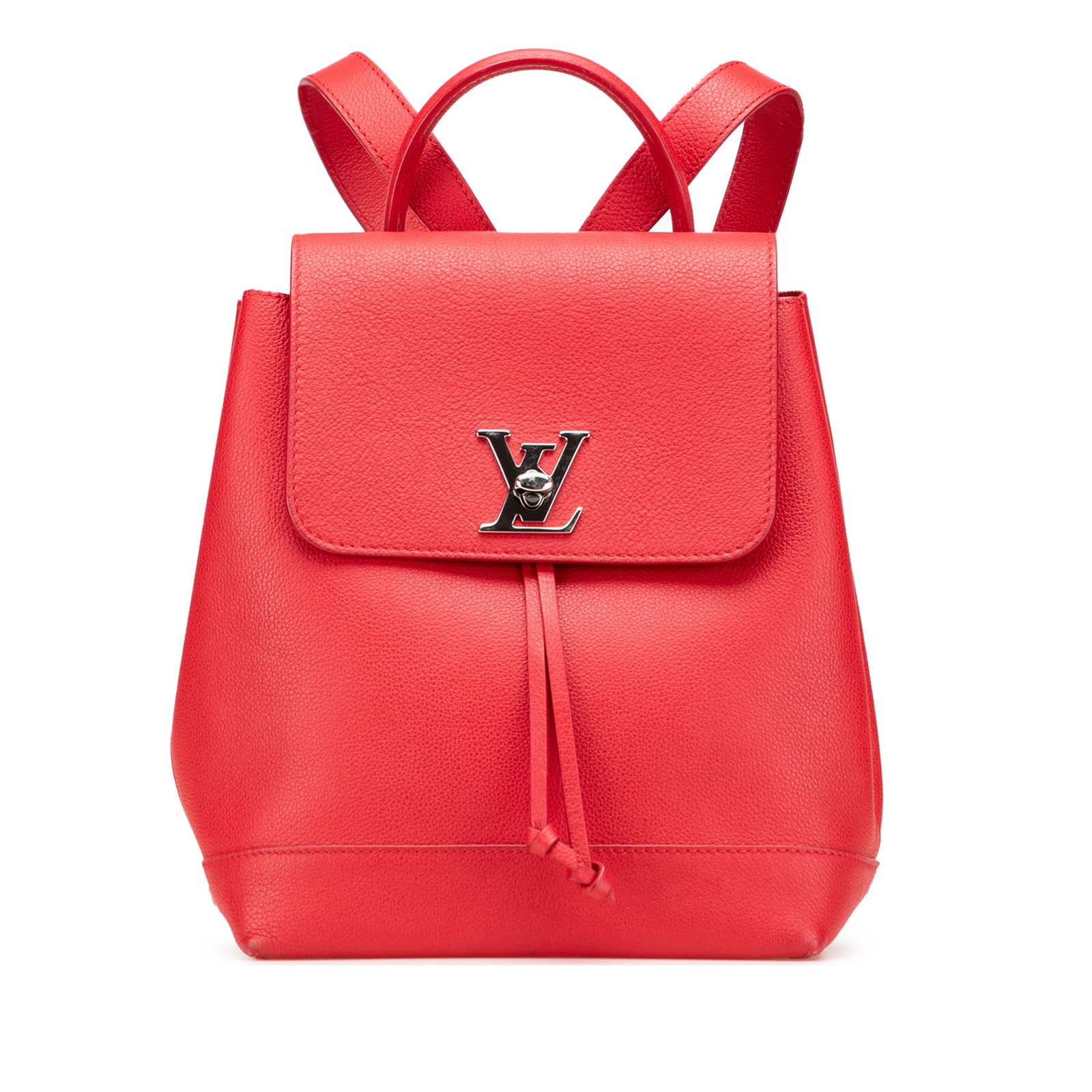 Louis Vuitton Taurillon Lockme Red Leather Backpack (1 of 12)