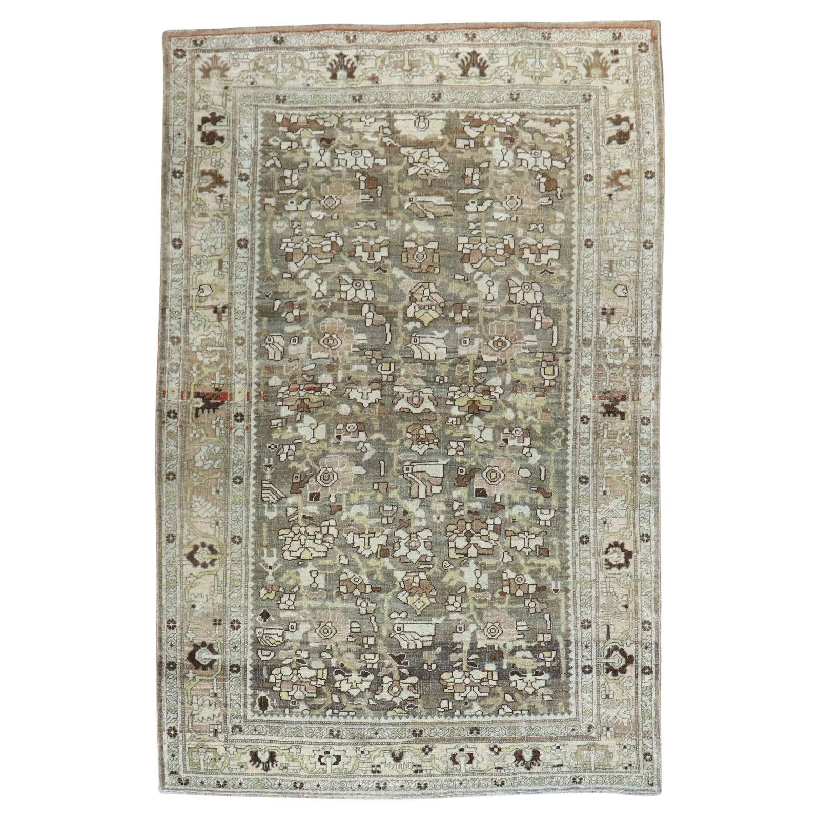 Antique Persian Bidjar Accent Rug 53 x 80 Hand-Knotted Wool (1 of 8)