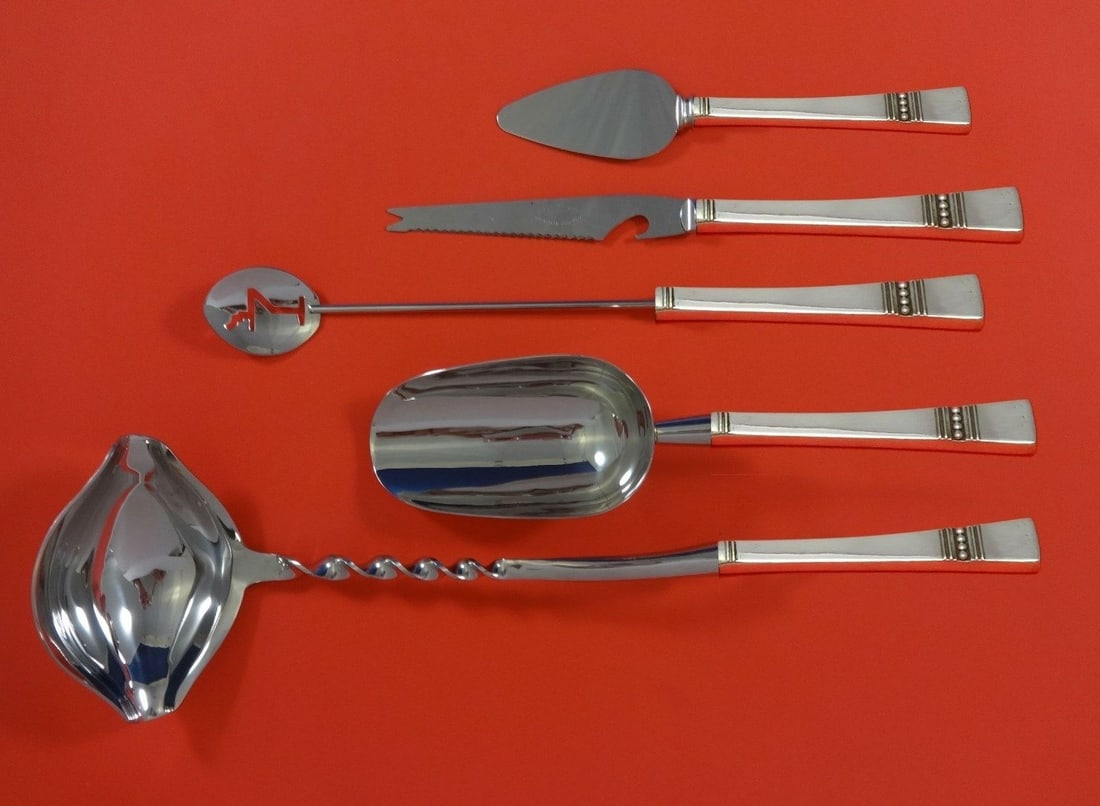 Reed & Barton Diadem Sterling Silver 5pc Cocktail Bar Set (1 of 1)