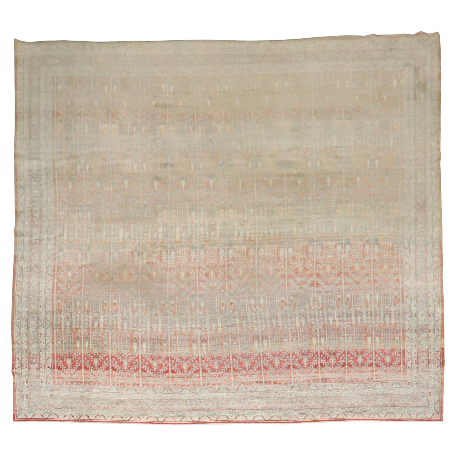 Antique 1900 Persian Bidjar Rug 12 x 14 Cypress Tree Motif (1 of 10)