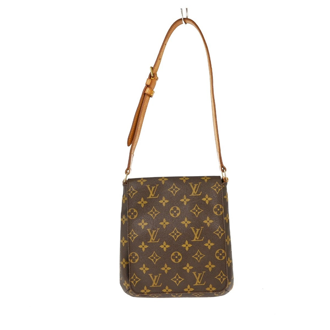 Louis Vuitton Musette Salsa Brown Canvas Shoulder Bag 24x25x7.5cm: Louis Vuitton Musette Salsa Brown Canvas Shoulder Bag 24x25x7.5cm This pre-owned Louis Vuitton Musette Salsa shoulder handbag features the iconic monogram canvas in brown, designed for female use. It
