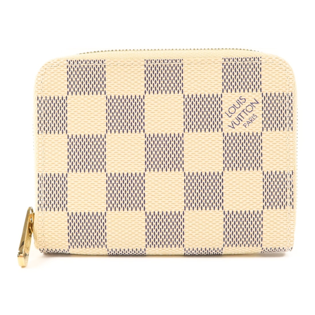Damier Azur Coin Purse by Louis Vuitton with Gold Hardware N63069 (1 of 14)