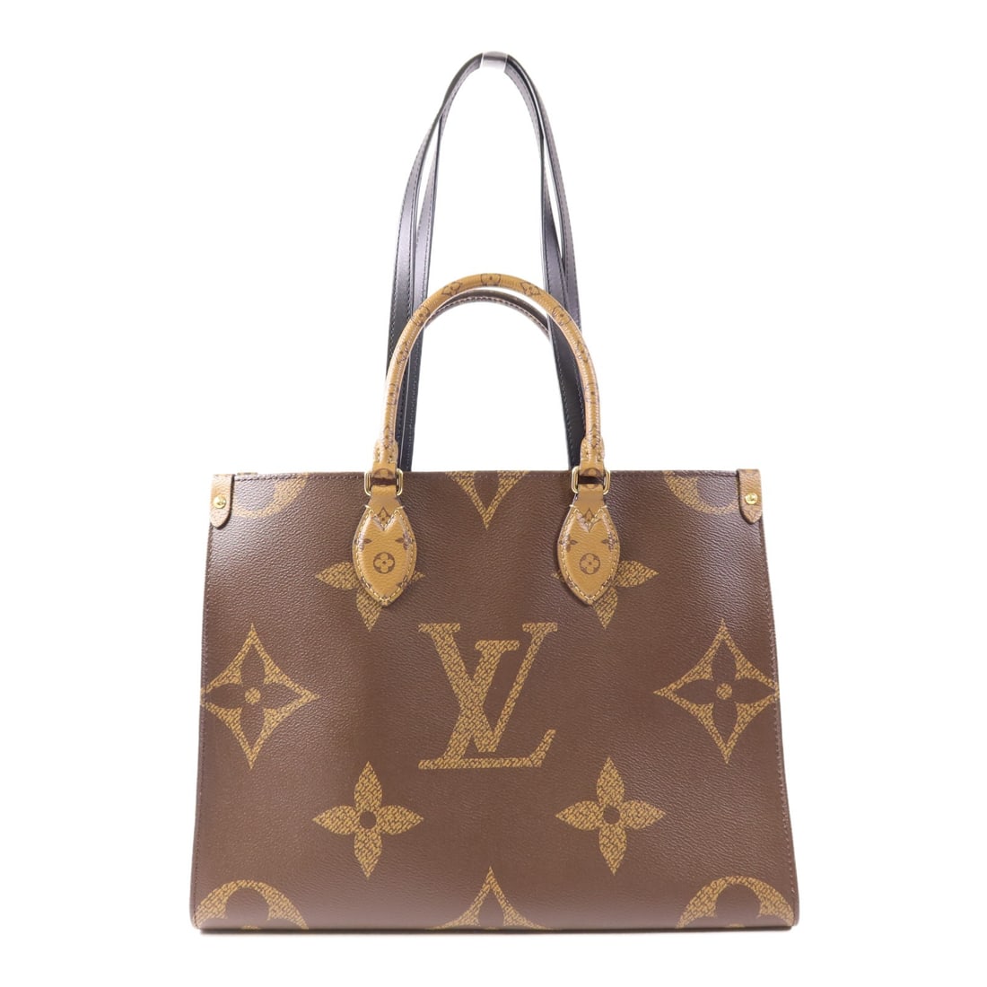 LOUIS VUITTON On The Go MM 2 Way Bag M45321 Monogram Giant Brown (1 of 13)