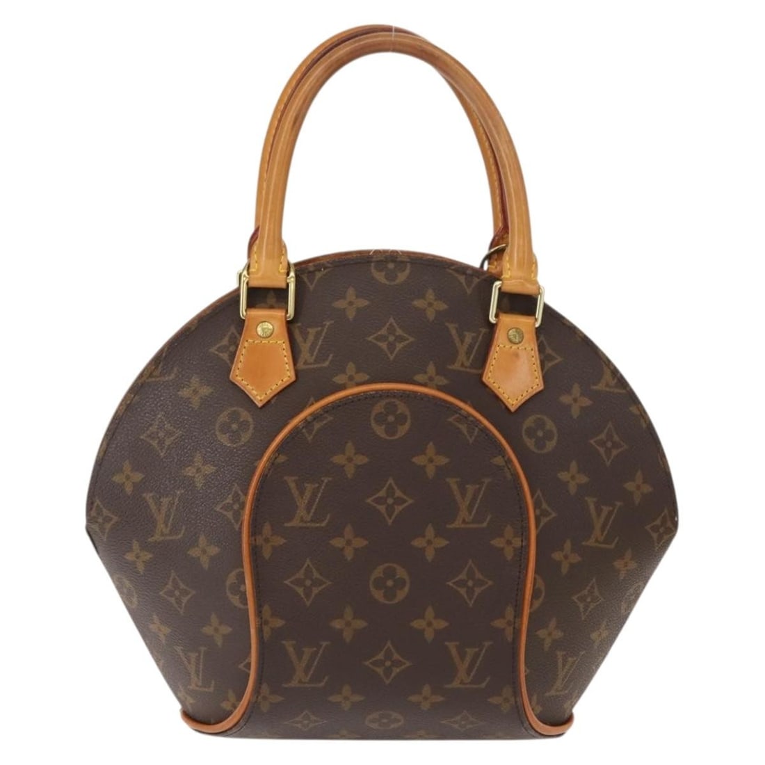 Louis Vuitton Monogram Ellipse Brown Canvas Handbag France: Louis Vuitton Monogram Ellipse Brown Canvas Handbag France The Louis Vuitton Ellipse Bag is crafted from brown monogram canvas and designed for female use. It features a spacious interior and sturdy h