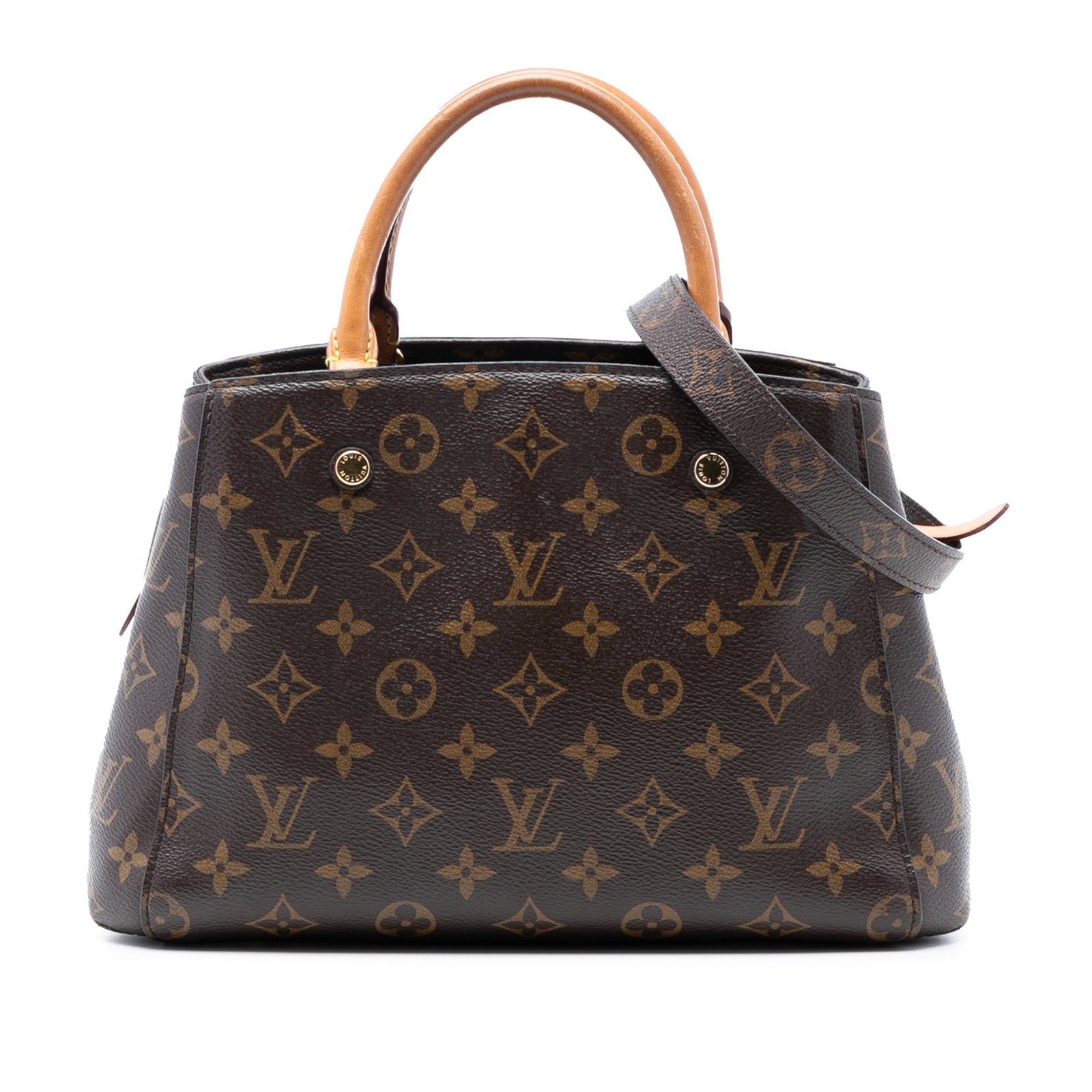 Louis Vuitton Montaigne BB Brown Monogram Canvas Shoulder Bag (1 of 7)
