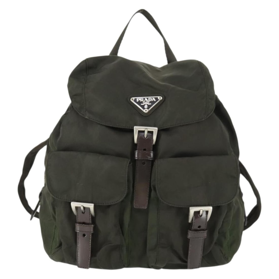 Re-nylon Khaki Backpack by Prada for Women (1 of 18)
