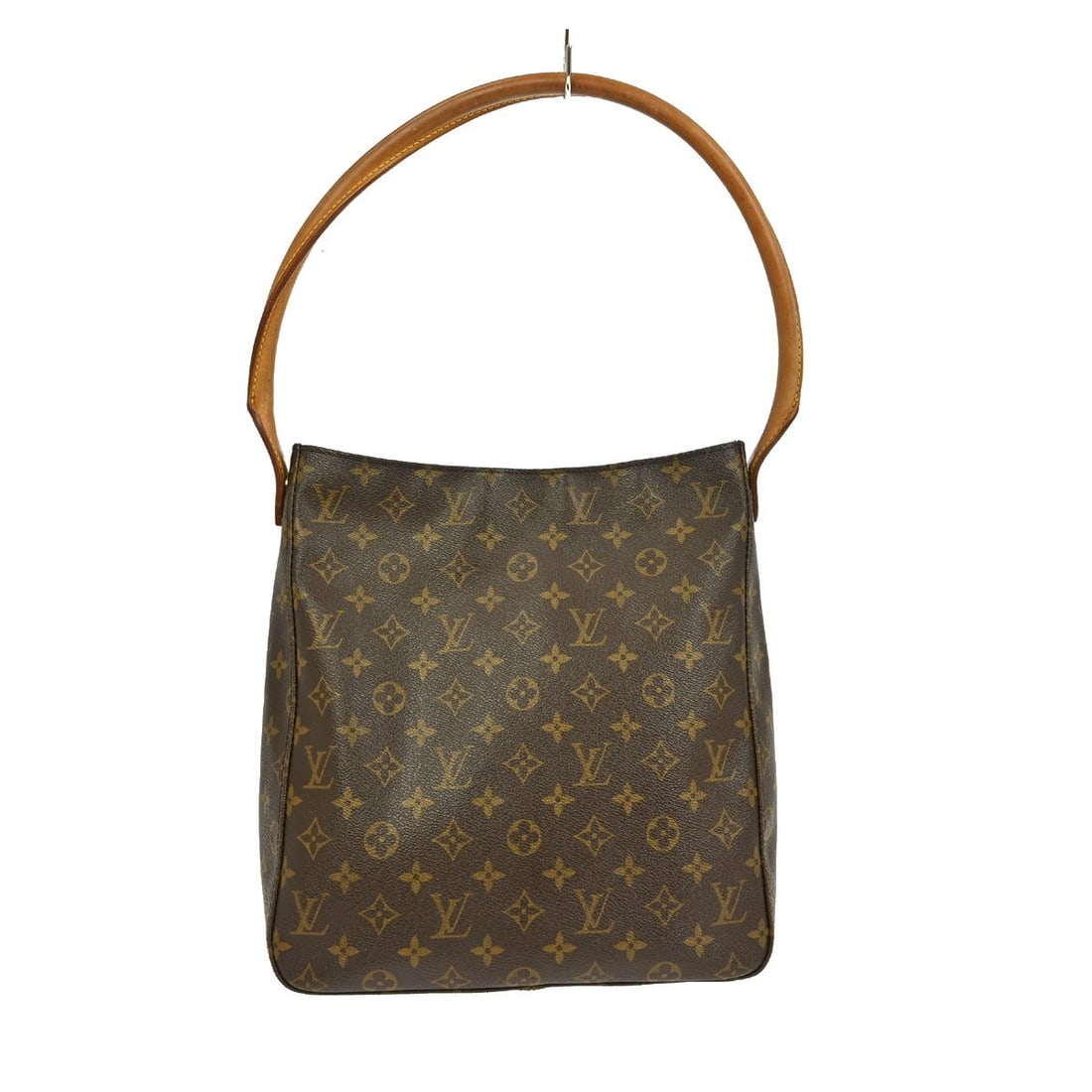 Louis Vuitton Looping GM Monogram Leather Shoulder Bag M51145: Louis Vuitton Looping GM Monogram Leather Shoulder Bag M51145 This Louis Vuitton Looping GM shoulder bag features the iconic Monogram pattern on brown leather, complemented by beige leather handles an