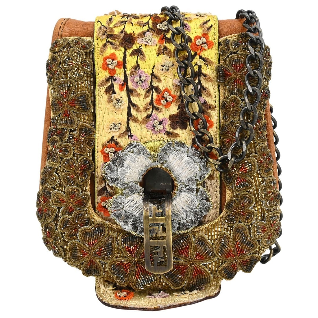 Fendi Brown Leather Shoulder Bag 2373-8BN164-UPM-068 with Gold Hardware: Fendi Brown Leather Shoulder Bag 2373-8BN164-UPM-068 with Gold Hardware This Fendi shoulder bag showcases a sophisticated brown leather exterior, perfect for casual occasions. It features a stylish sh