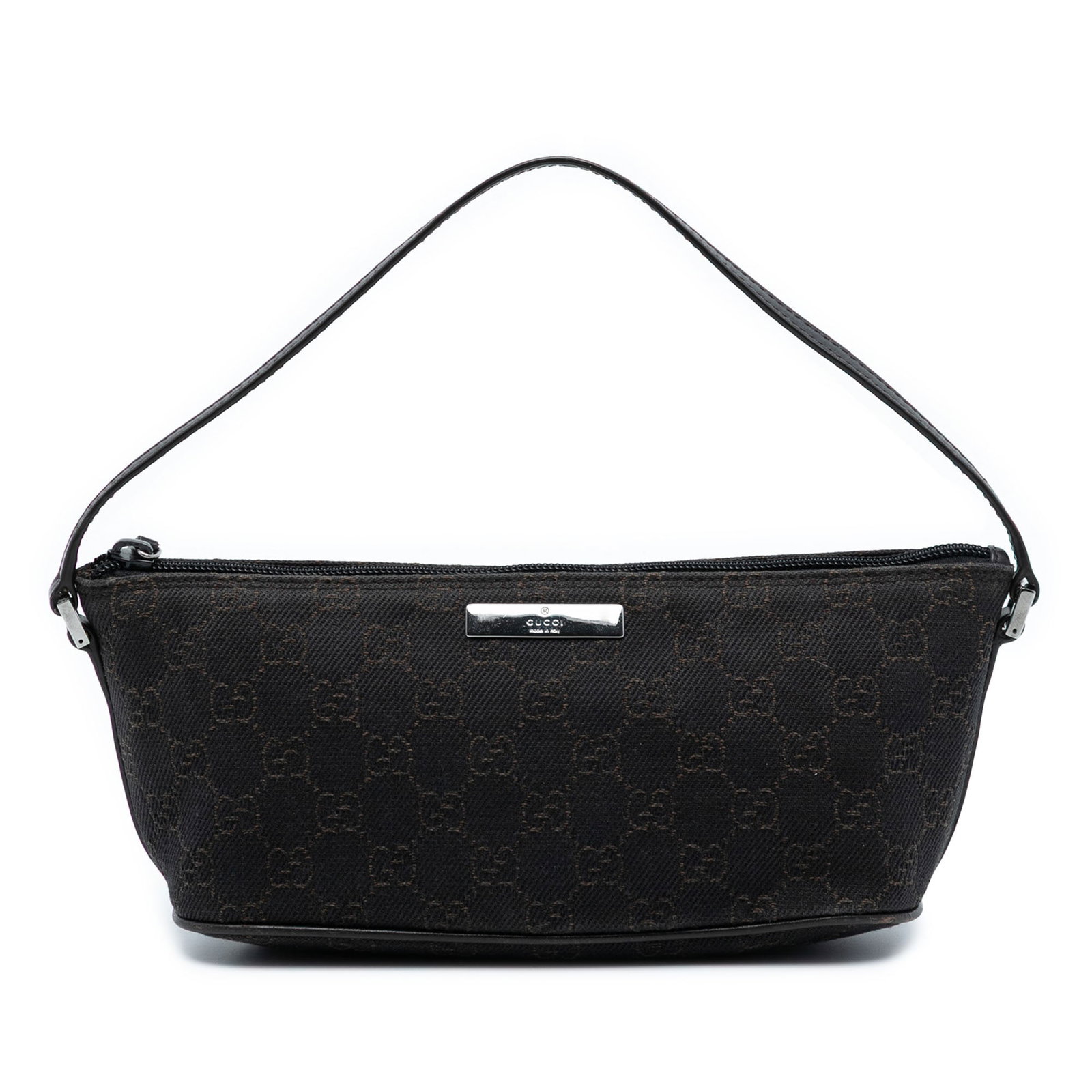 Shoulder Bag Gucci GG Denim Boat Model with Leather Trim (1 of 6)