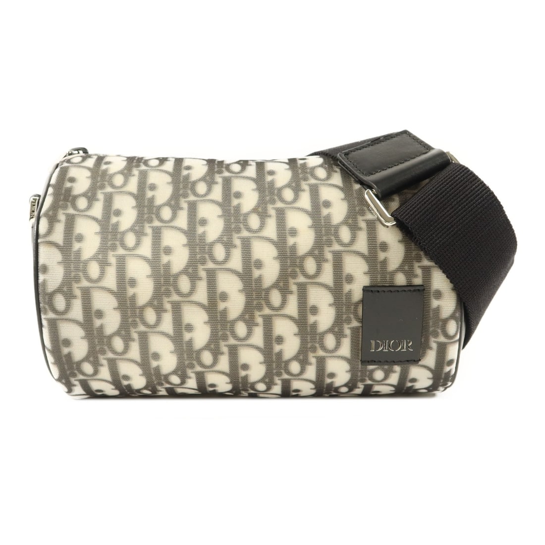 Dior Oblique Roller Unisex Black Nylon Shoulder Bag Silver Hardware (1 of 16)