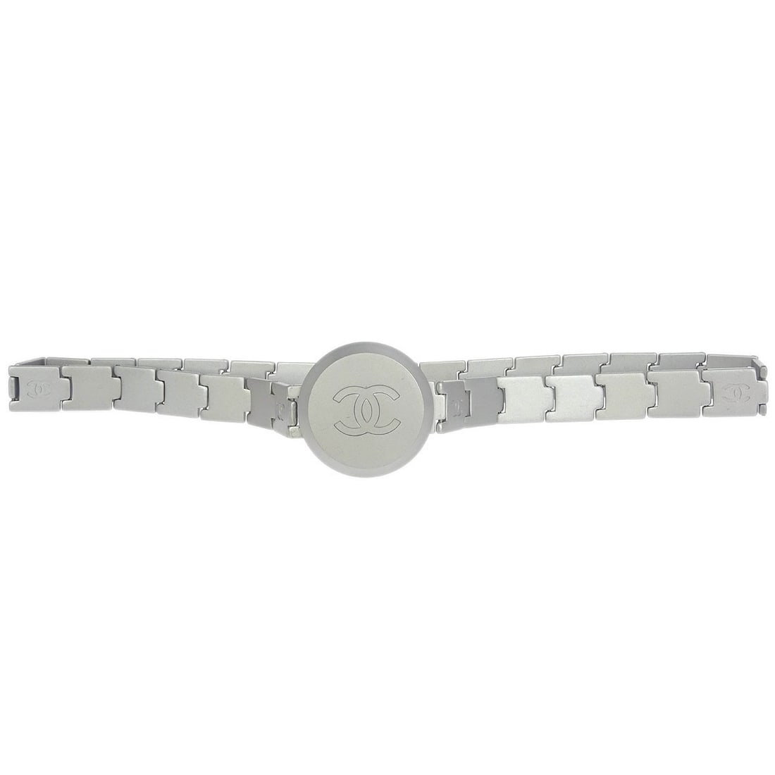 Chanel 99P Silver Plated Medallion Waist Belt (1 of 4)