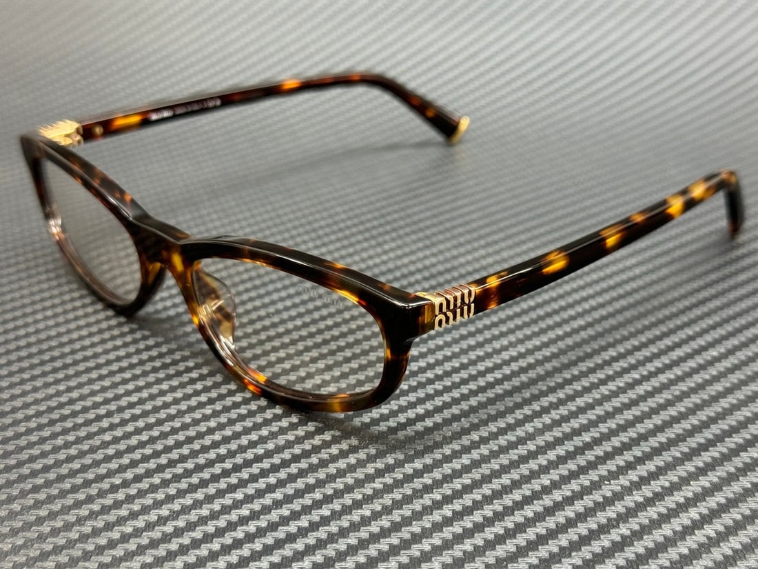 Miu Miu MU A06S 14L08N Honey Havana Blue Light Filter Women's Eyeglasses (1 of 5)