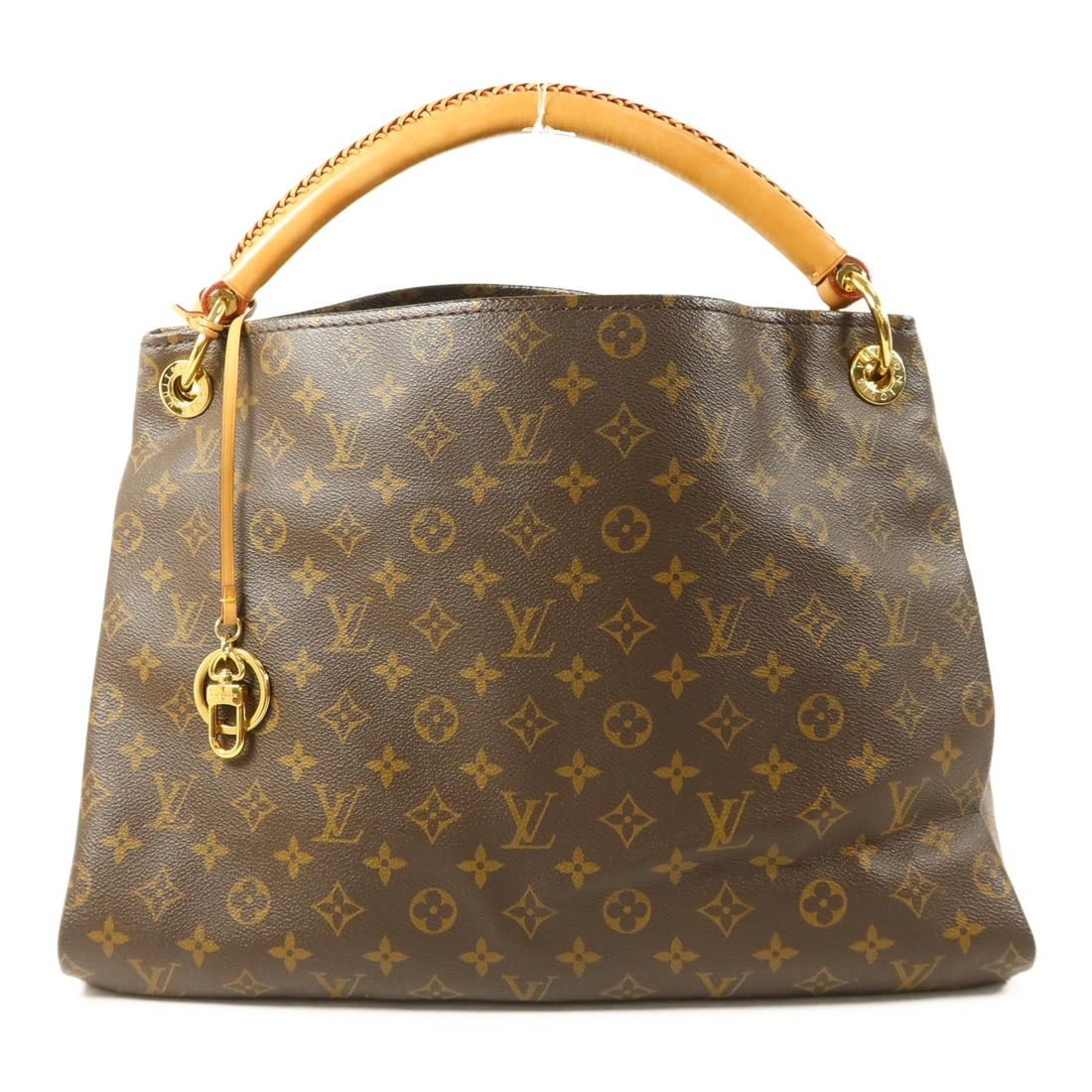 Louis Vuitton Artsy MM Monogram Shoulder Bag with Gold Hardware M40249: Louis Vuitton Artsy MM Monogram Shoulder Bag with Gold Hardware M40249 This Louis Vuitton Artsy MM shoulder bag features the signature Monogram brown PVC coated canvas. Designed for women, it offers a