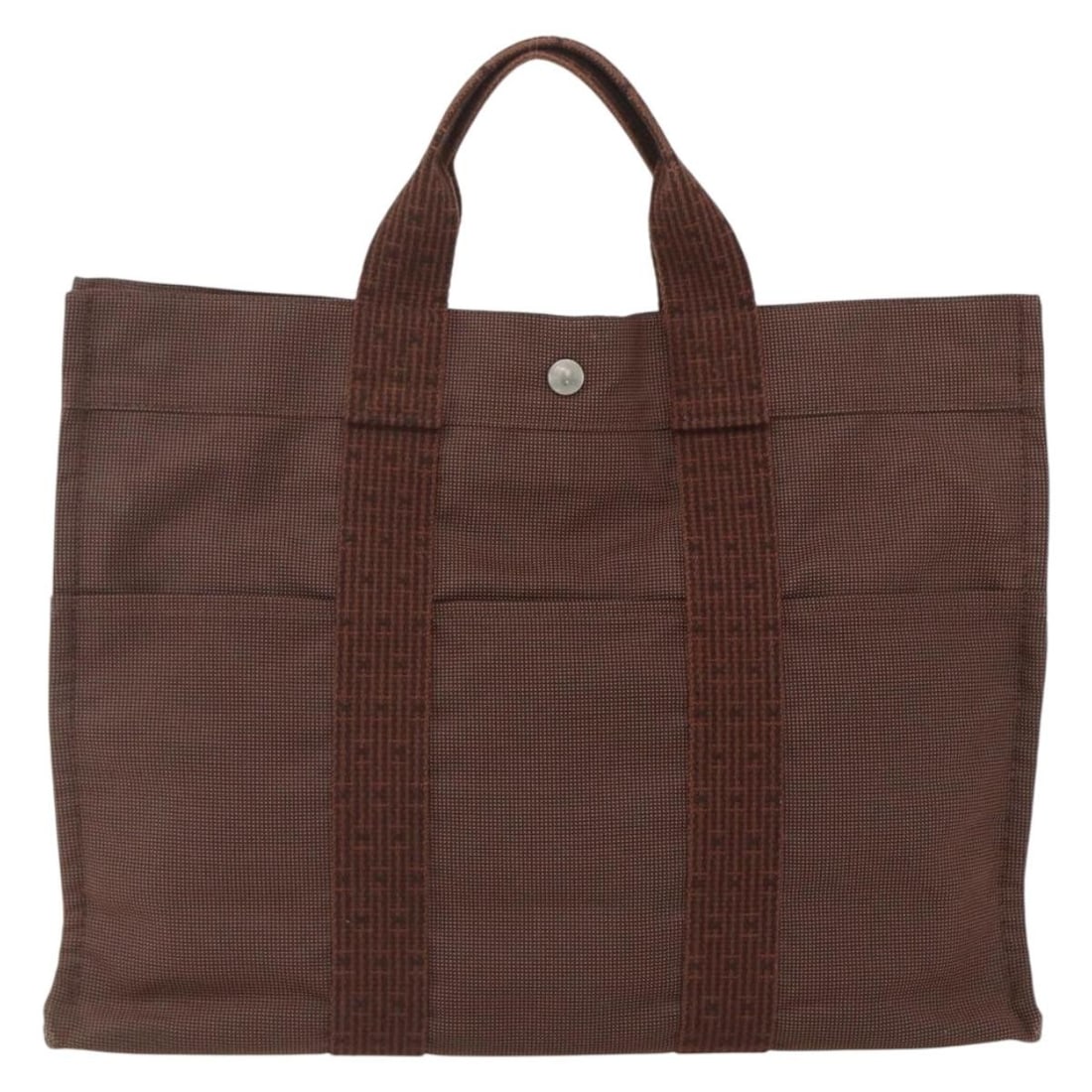 Fourre-tout Herline Brown Canvas Tote Bag from Hermes (1 of 18)