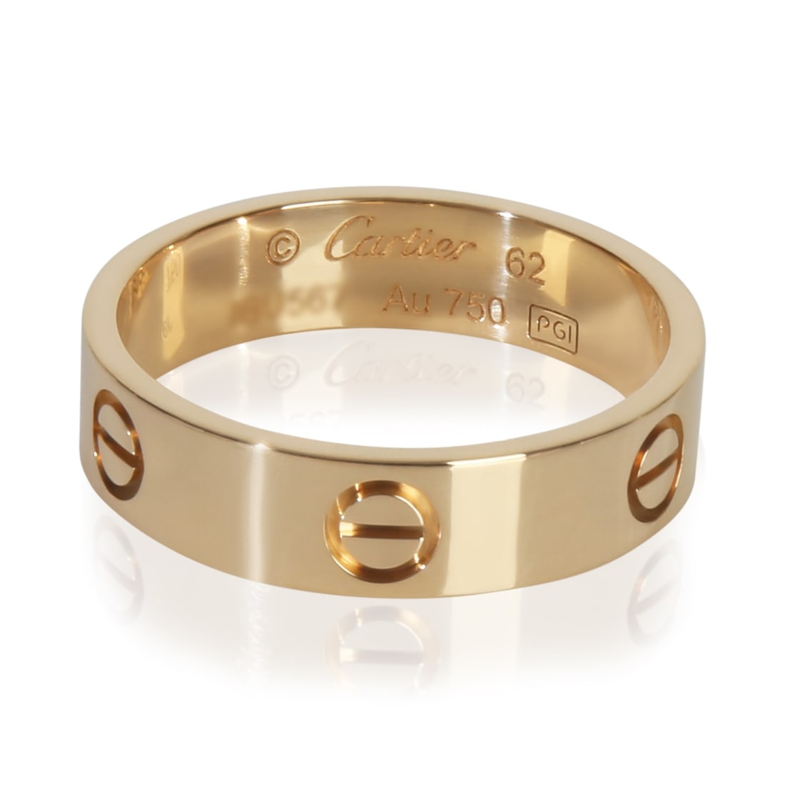 Cartier Love Collection 18k Yellow Gold Men's Ring Size 10 (1 of 4)