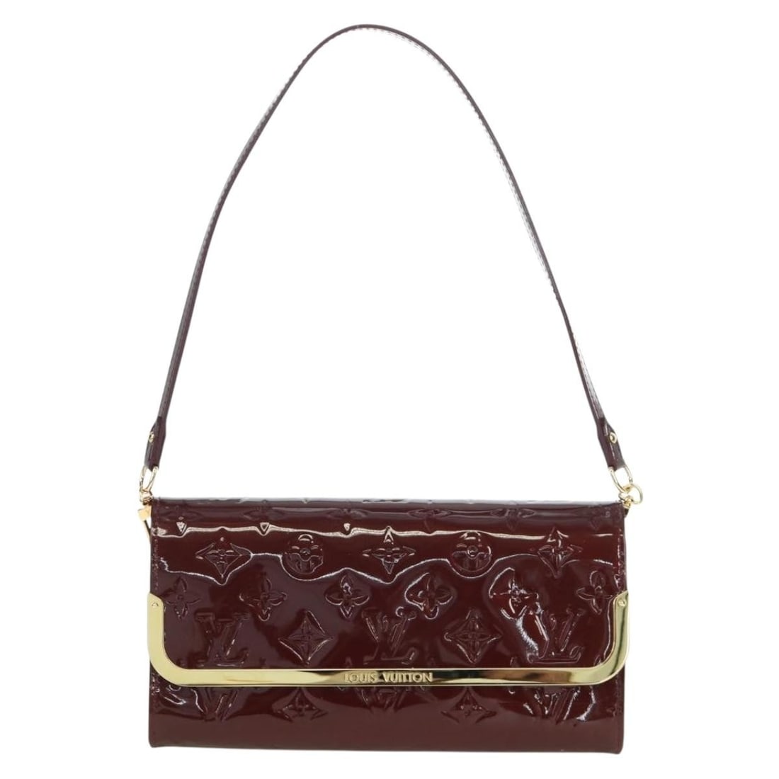 Louis Vuitton Rossmore Red Patent Leather Shoulder Bag: Louis Vuitton Rossmore Red Patent Leather Shoulder Bag The Louis Vuitton Rossmore Handbag features the iconic Monogram Vernis patent leather in a vibrant red color. Designed for women, this elegant ha