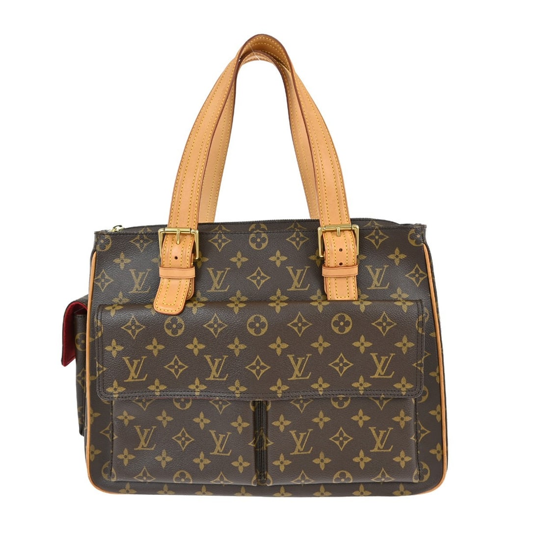 Louis Vuitton Multipli Cite Monogram Canvas Large Brown Handbag M51162: Louis Vuitton Multipli Cite Monogram Canvas Large Brown Handbag M51162 The Louis Vuitton Multipli Cite handbag features the signature monogram canvas with leather accents, double handles, and a zip cl
