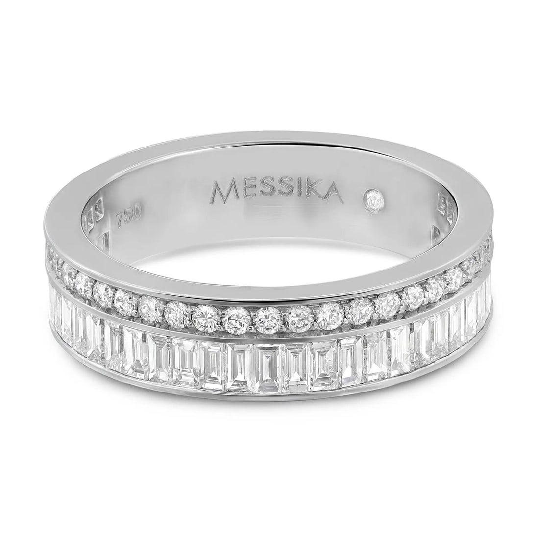 Messika 1.15ct Liz Diamond Ring 18K White Gold Channel-Set Size 6.5 (1 of 5)